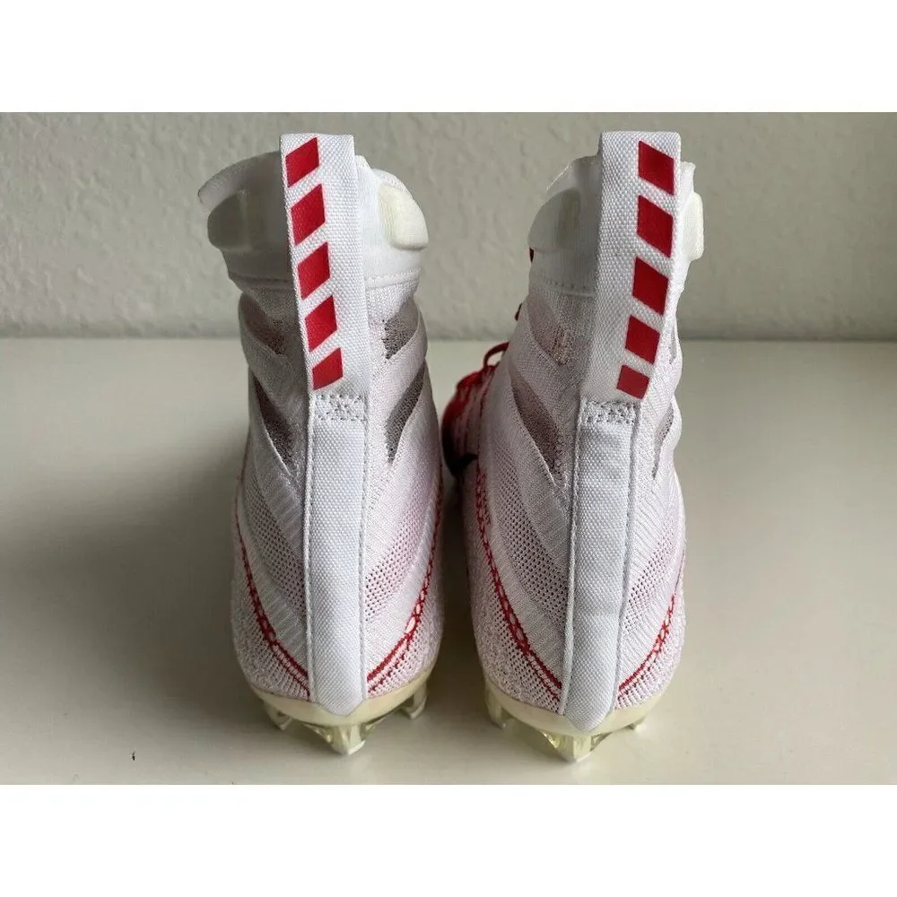 Nike Vapor Untouchable 3 Elite Football Cleats White Gym Red Sz 12.5 AO3006-160‎